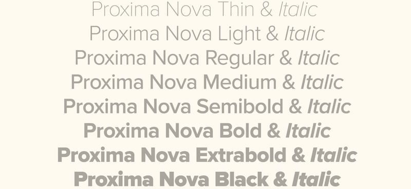 proxima nova