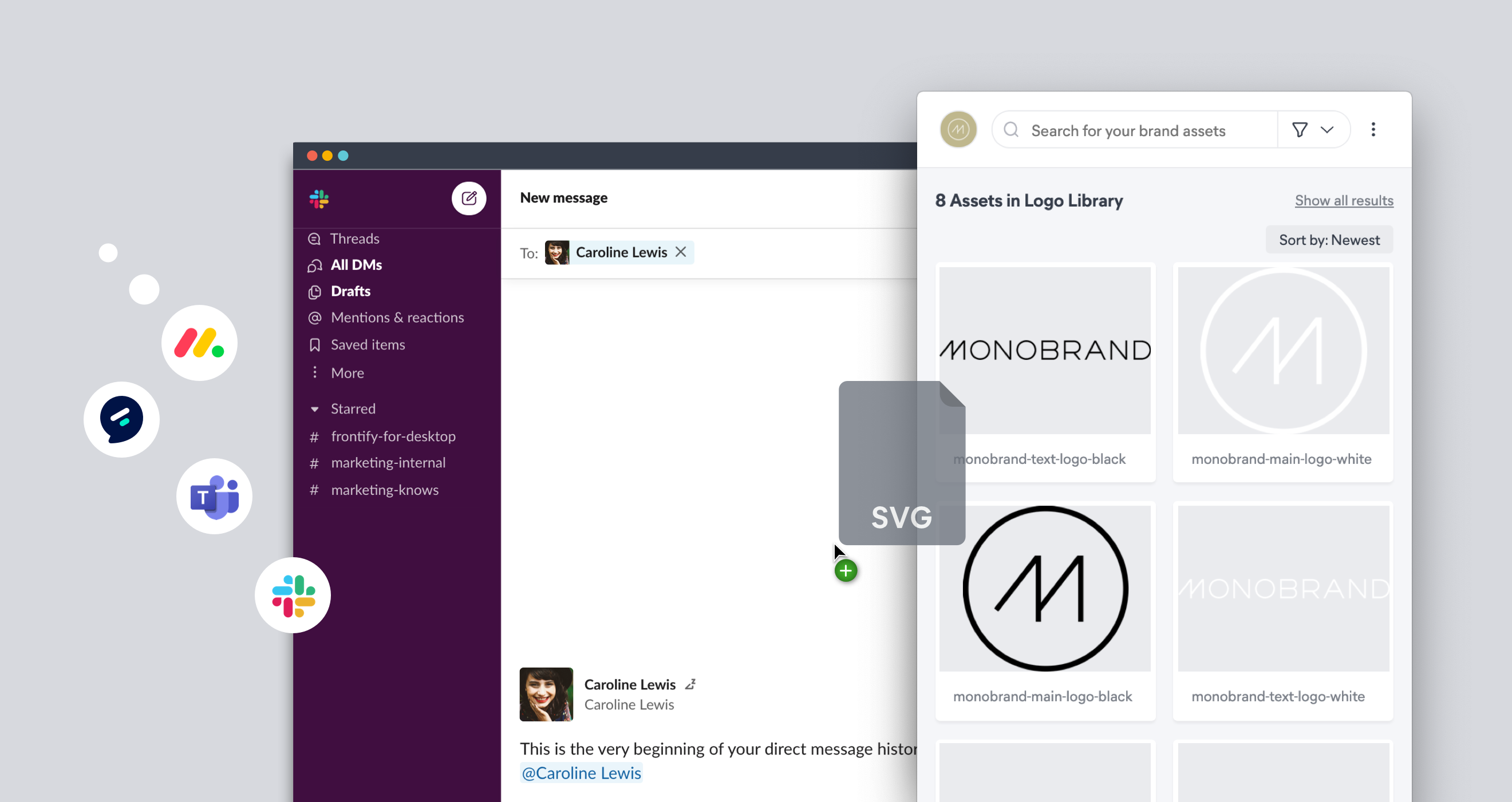 Frontify for Desktop for Exchanging Assets with External Agencies