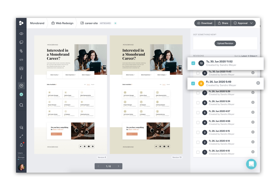 Compare Revisions