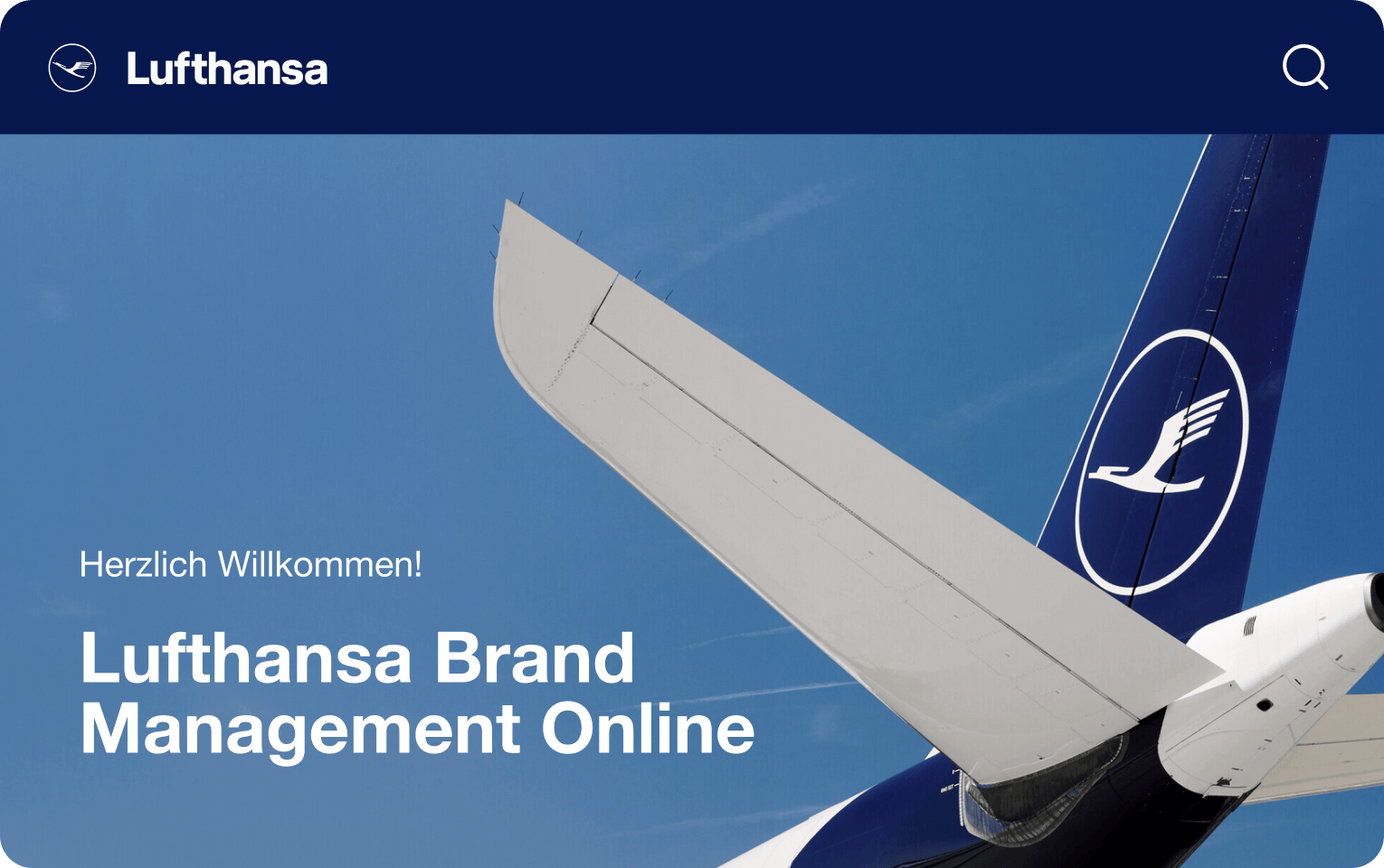 Card showing the Lufthansa brand.