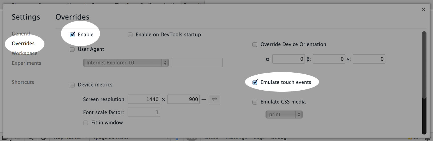overrides